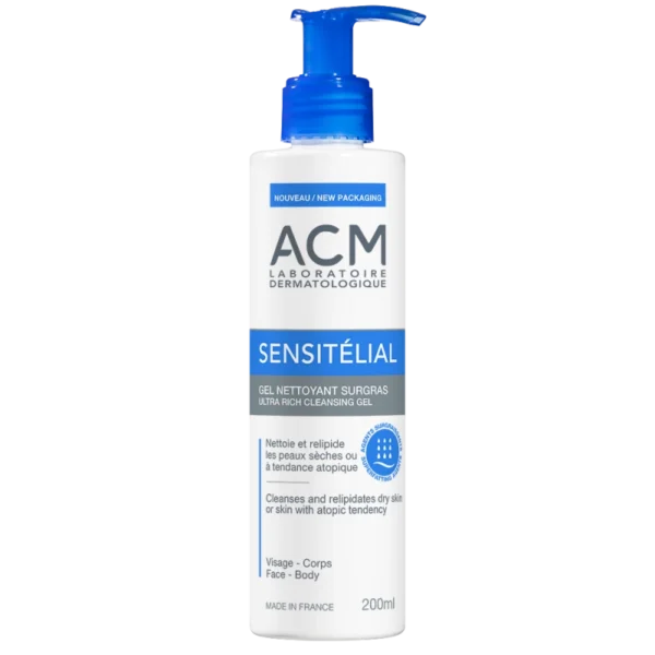 ACM SENSITELIAL GEL NETTOYANT SURGRAS 200ML