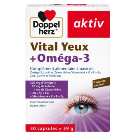DOPPELHERZ AKTIV VITAL YEUX + OMEGA3 30CAPSULES